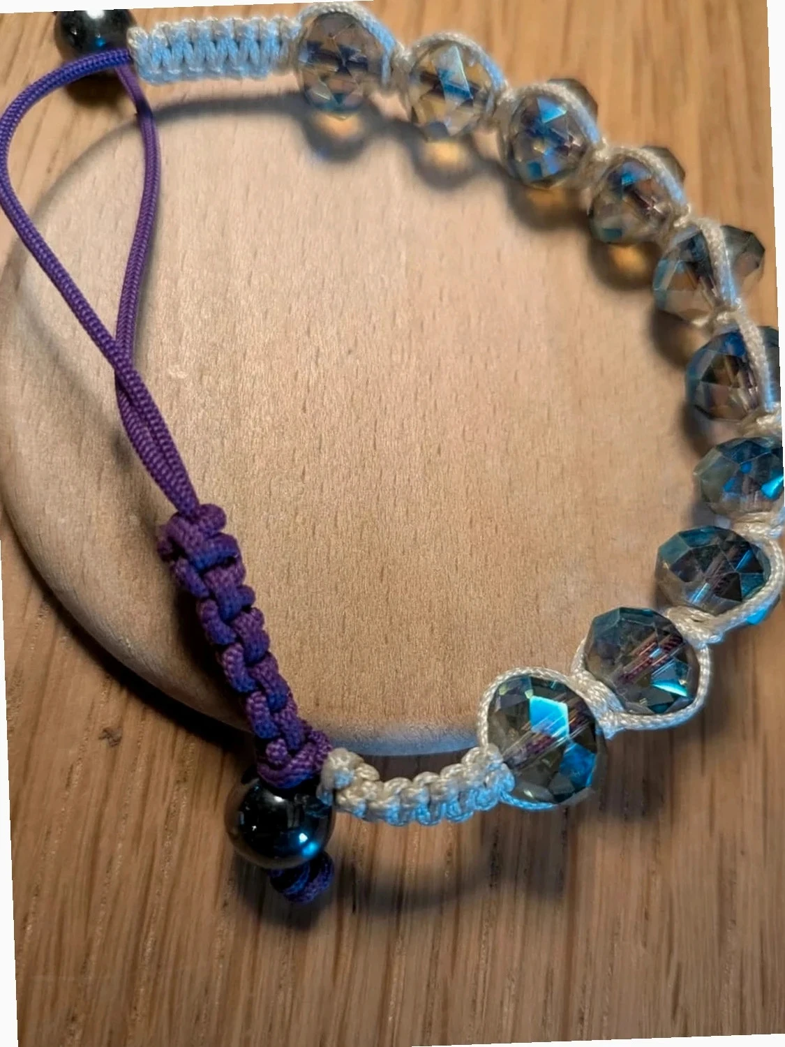Fantaisie violette en glitter armband – photo 3